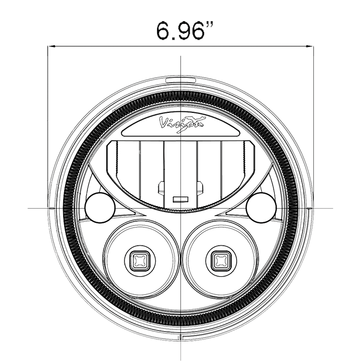 7 Zoll LED Light Vortex VisionX