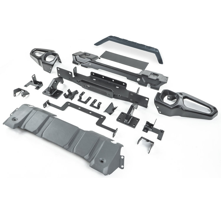 Frontstoßstange Stahl JL mit Frontschutzbügel und Windenplatte