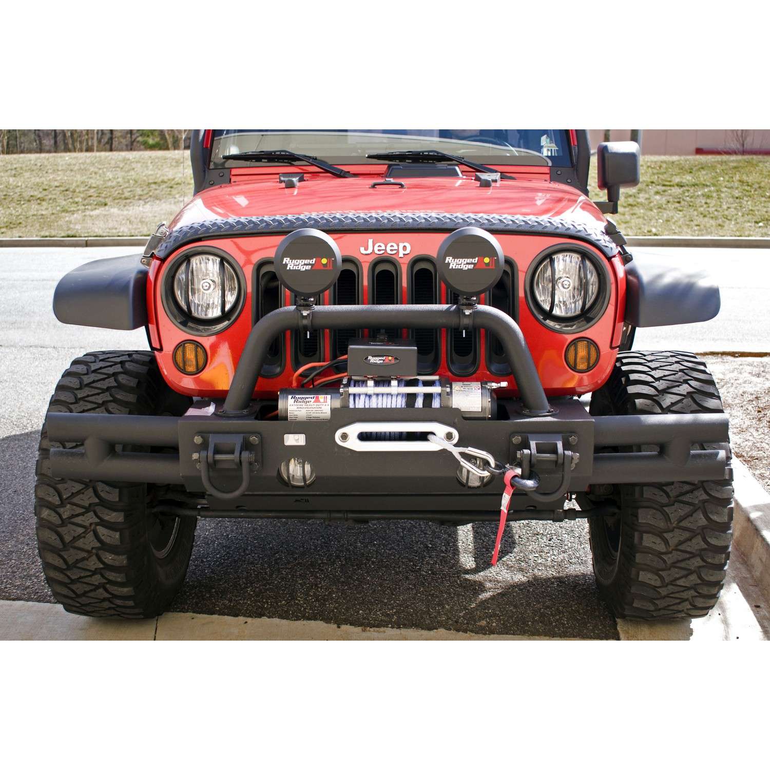Scheinwerfer Halterung Rugged Ridge für Jeep Wrangler JK