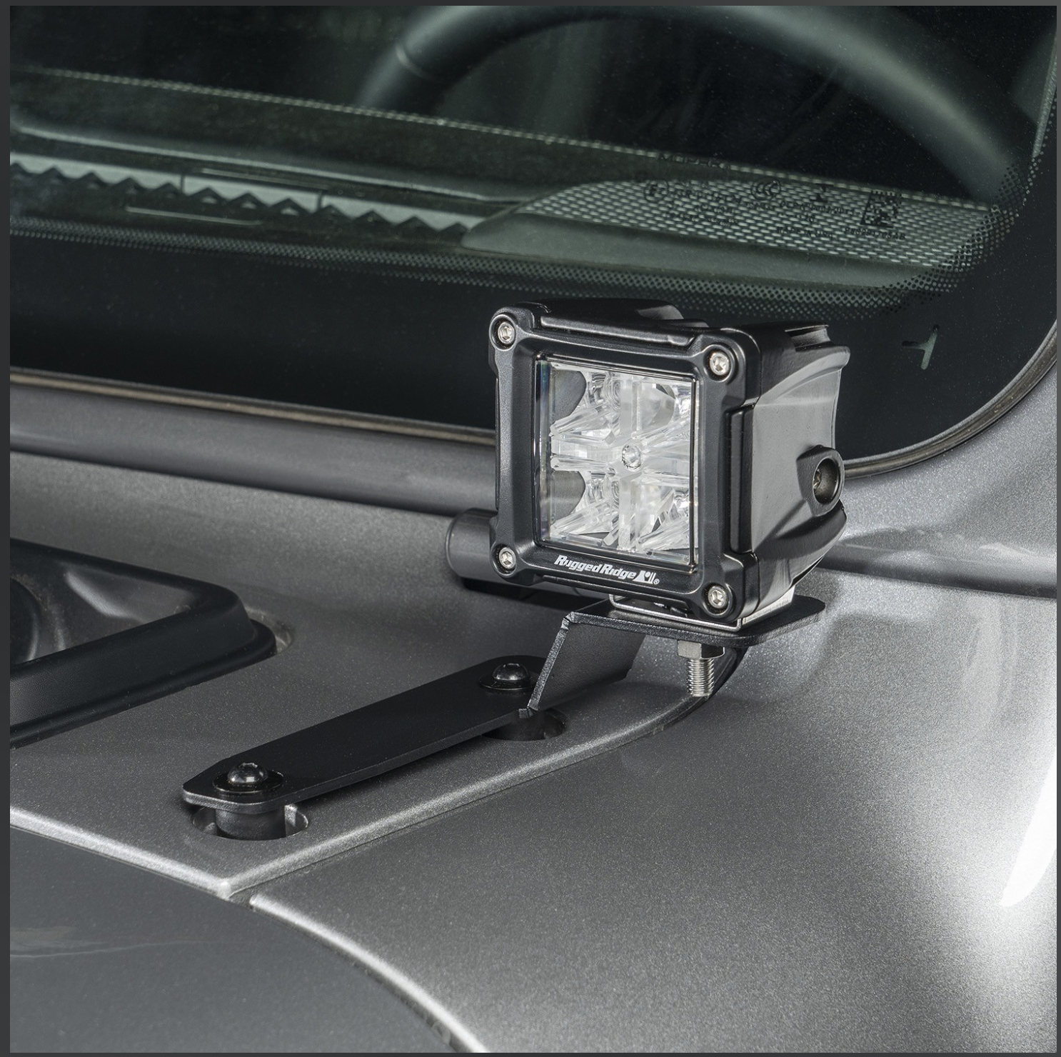 RR - Scheibenrahmen Halterung (außen) für LED Leuchte passend für Wrangler JL ab 2018