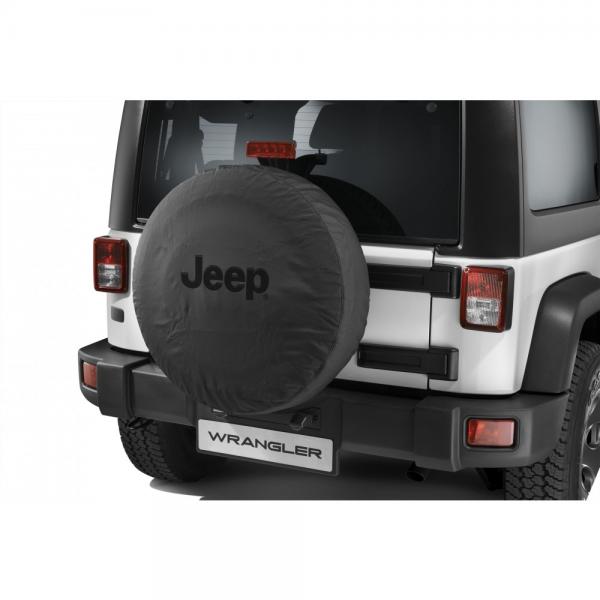 Ersatzradabdeckung schwarz, Jeep Logo schwarz